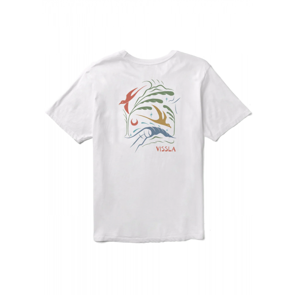 Vissla Miyashiro Swell Seekers organic white camiseta