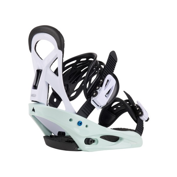 Burton Smalls neo/mint white Fijaciones de snowboard de niño TALLA L