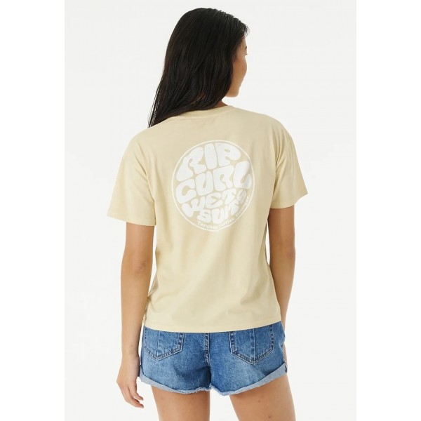 Rip Curl Wettie Icon Relaxed natural 2023 camiseta de mujer