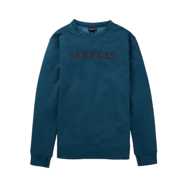 Burton Oak Crew deep emerald heather sudadera técnica de snowboard