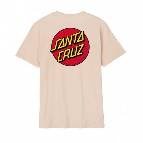 Santa Cruz Classic Dot Chest oat camiseta