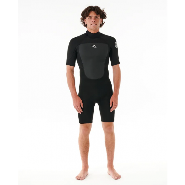 Rip Curl Omega 2mm back zip spring black traje de neopreno