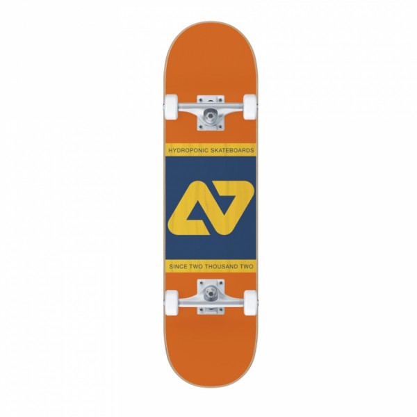 Hydroponic Block orange 8" skateboard completo