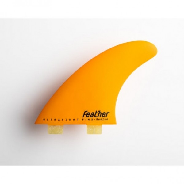 Feather Fins Ultralight Dual Tab orange Quillas Surf