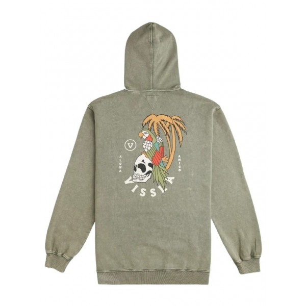 Vissla Parrodise Fleece vintage green sudadera