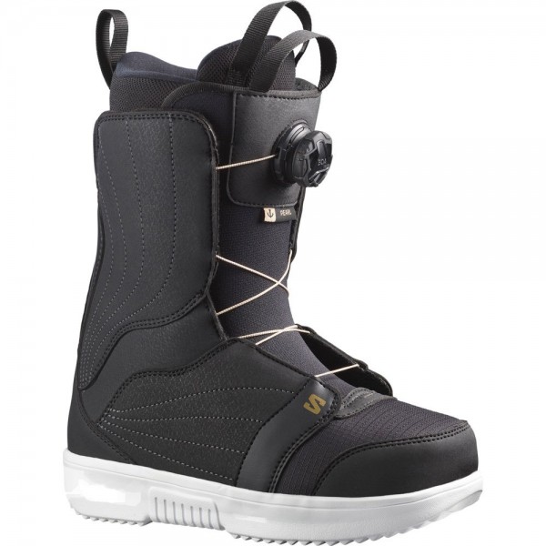 Salomon Pearl Boa black gold Botas de snowboard de mujer