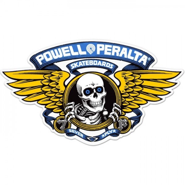 Powell Peralta Winged Ripper blue 12" pegatina