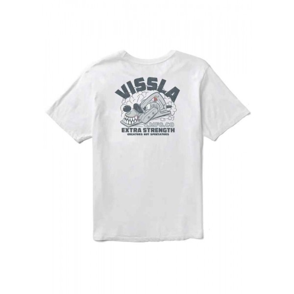 Vissla Creator Plainer pocket white camiseta