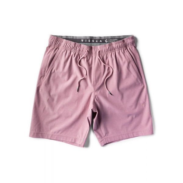 Vissla Hemp No See Ums Eco Elastic 18" plum bermudas