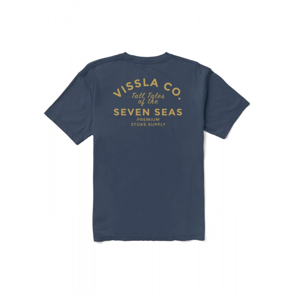 Vissla Premium Stoke premium pocket navy camiseta