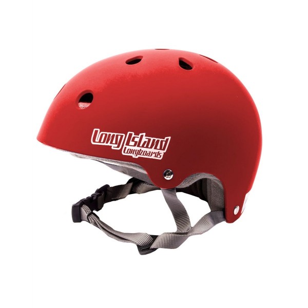 Long Island EPS Double Certified red casco de skateboard-L/XL