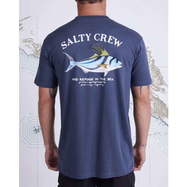Salty Crew Rooster Premium blue camiseta