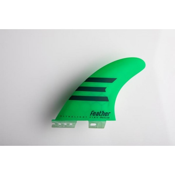Feather Fins Ultralight Click Tab Epoxy HC green grey Quillas Surf