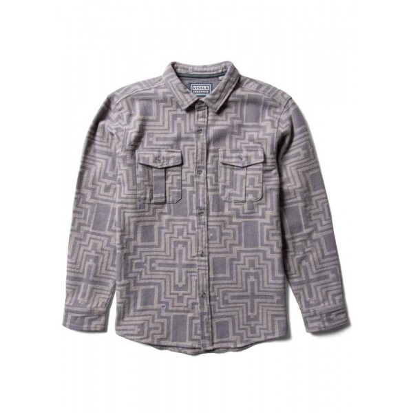 Vissla Creators Sonora Eco LS Flannel steel camisa