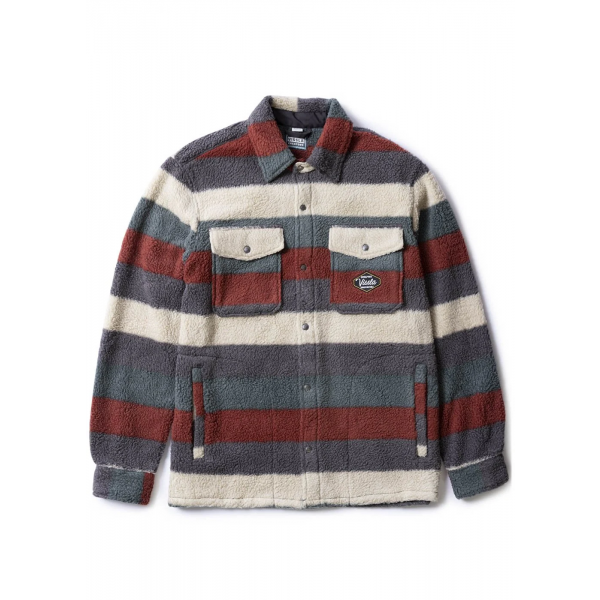 Vissla Paek Sherpa Eco Woven fired brick camisa polar