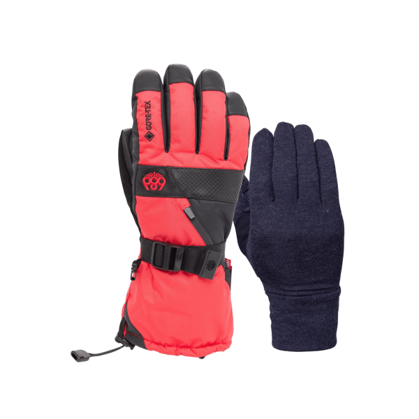 686 Gore Smarty Gauntlet true red guantes de snowboard
