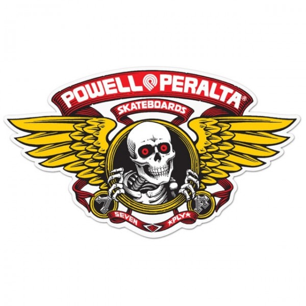 Powell Peralta Winged Ripper red 12" pegatina