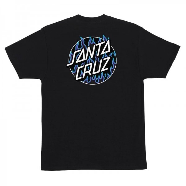 Santa Cruz Thrasher Flame Dot black camiseta