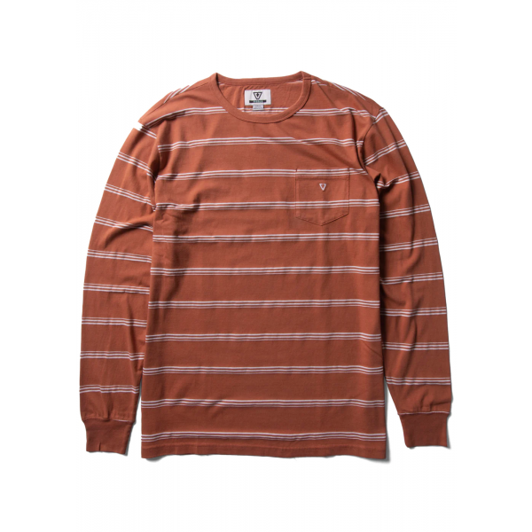 Vissla Kaulike pocket LS terracotta 2023 camiseta