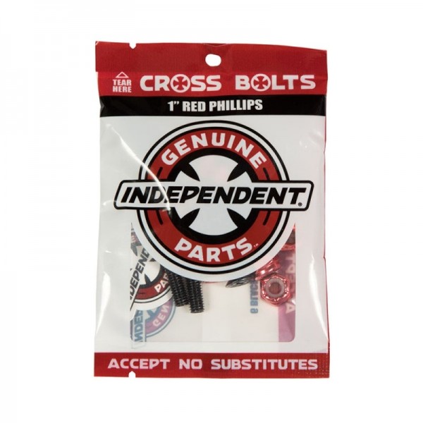 Independent Genuine parts Phillips 1'' Black red Tornillos de Skate