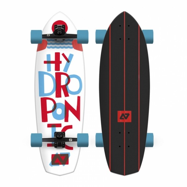 Hydroponic Diamond type white Surfskate completo