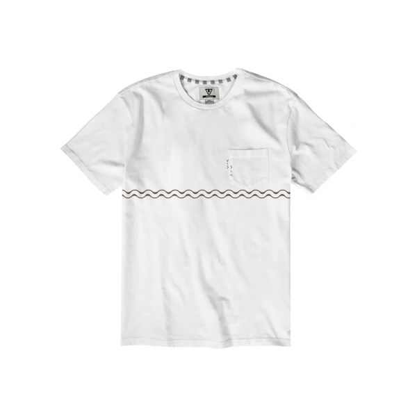 Vissla Undefined Lines pocket white 2023 camiseta