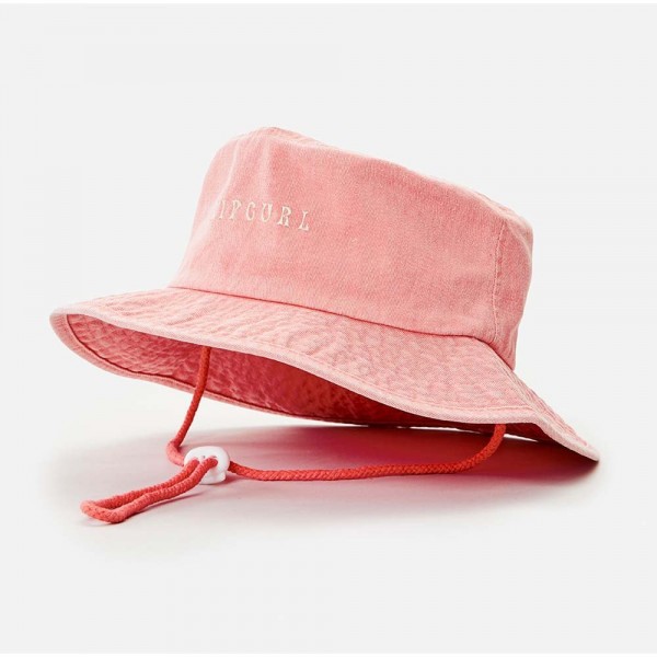 Rip Curl Washed UPF+ washed coral sombrero de mujer