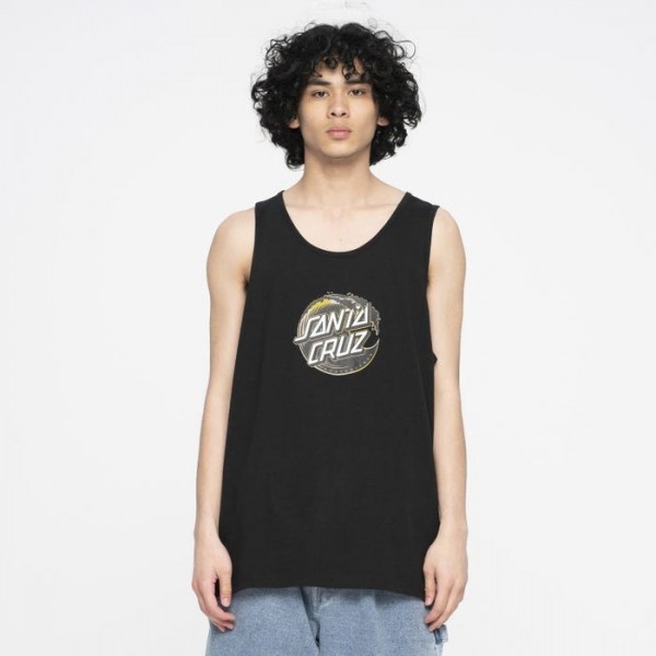 Santa Cruz Holo Wave Dot black 2023 camiseta tirantes