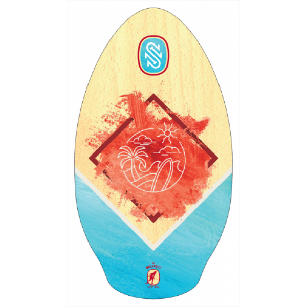 SkimONE Waimea Wood 37" wailiku red tealTabla de Skimboard