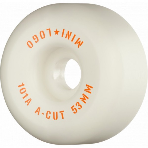 Mini logo A cut 53mm 101A white Ruedas de skateboard