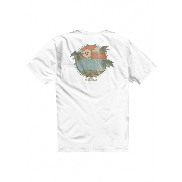 Vissla Hideaway Premium pocket white camiseta