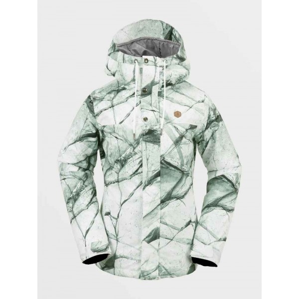 Volcom Bolt Insulated white ice chaqueta de snowboard de mujer