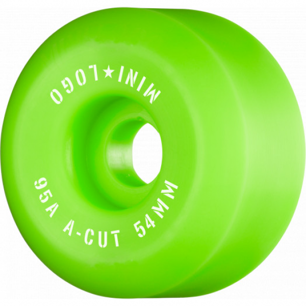 Mini logo A cut hybrid 54mm 95A green Ruedas de skateboard