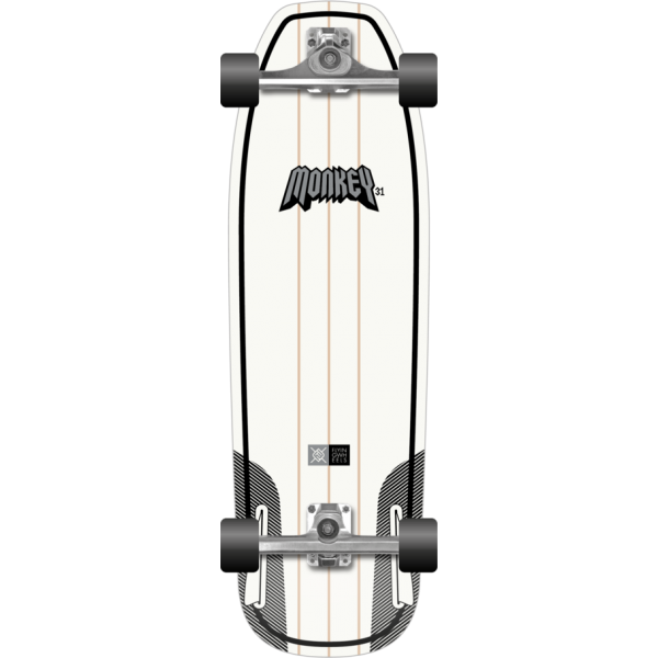 Flying Wheels Monkey 31'' Surfskate completo