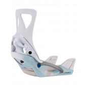 Burton women's STEP ON white graphic Fijaciones de snowboard de mujer