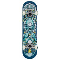 Rocket Alien Pile Up blue 7,37'' Skateboard completo