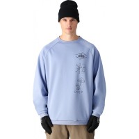 686 Bonded Fleece Crew purple impression sudadera técnica