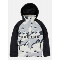 Burton Frostner 2L anorak black white cookie camo chaqueta de snowboard de mujer