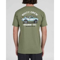 Salty Crew Off Road Premium green camiseta