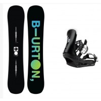 Burton Instigator Pure Pop + Burton Freestyle black Pack de snowboard