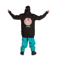 Lekker Tall Hoodie 10K sunrise black chaqueta de snowboard