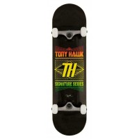 Tony Hawk 180 Stacked Logo 8" black skateboard completo