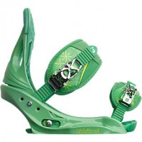 burton stiletto est  verde l 2013 fijaciones de snowboard