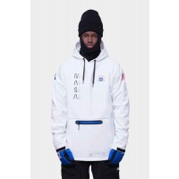 686 Waterproof hoody nasa white chaqueta o sudadera de snowboard