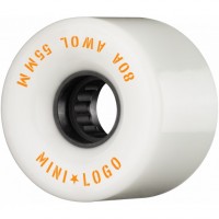 Mini logo AWOL 55mm 80A white Ruedas de skateboard