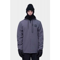 686 Waterproof Zip hoody rhino grey chaqueta o sudadera de snowboard