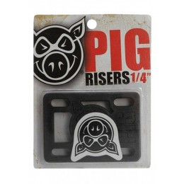 Pig Piles Hard Risers 1/4 black alzas skate