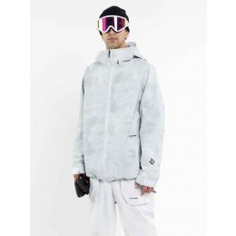 Volcom 2836 Insulated white camo chaqueta de snowboard