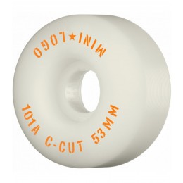 Mini logo C Cut 53mm white Ruedas de skateboard