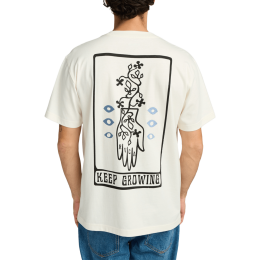 Rvca Keep Growing antique white camiseta